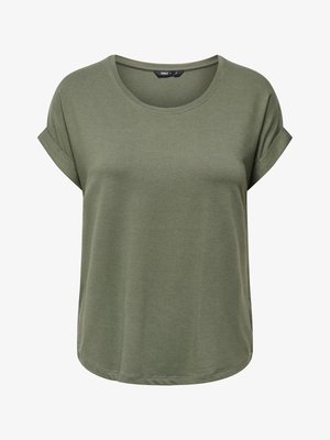 ONLY, ONLMOSTER S/S O-NECK TOP NOOS JRS - Jednoduché tričko - dusty olive
