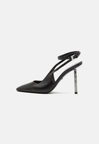 LOGO CHAIN SLINGBACK - Klasične pete - nero
