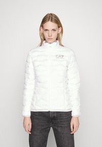 EA7 Emporio Armani - JACKET - Lengva striukė - white/gold Miniatiūros vaizdas 1