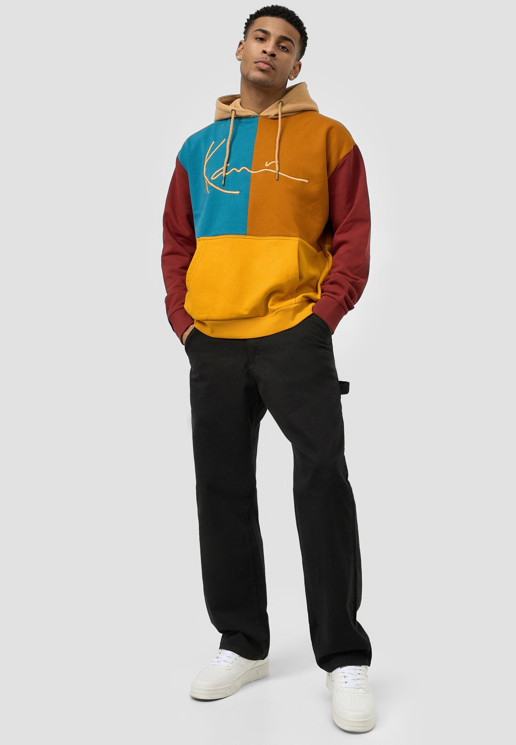 Karl Kani SIGNATURE BLOCK HOODIE UNISEX - Sweatshirt -  multicolor/multi-coloured - Zalando.ie