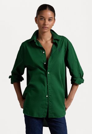 OVERSIZE FIT COTTON TWILL SHIRT - Gombos blúz - northwest pine