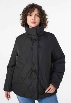 STEPP MIT SCHLEIFEN UND HOHEM KRAGEN - Zimná bunda - black