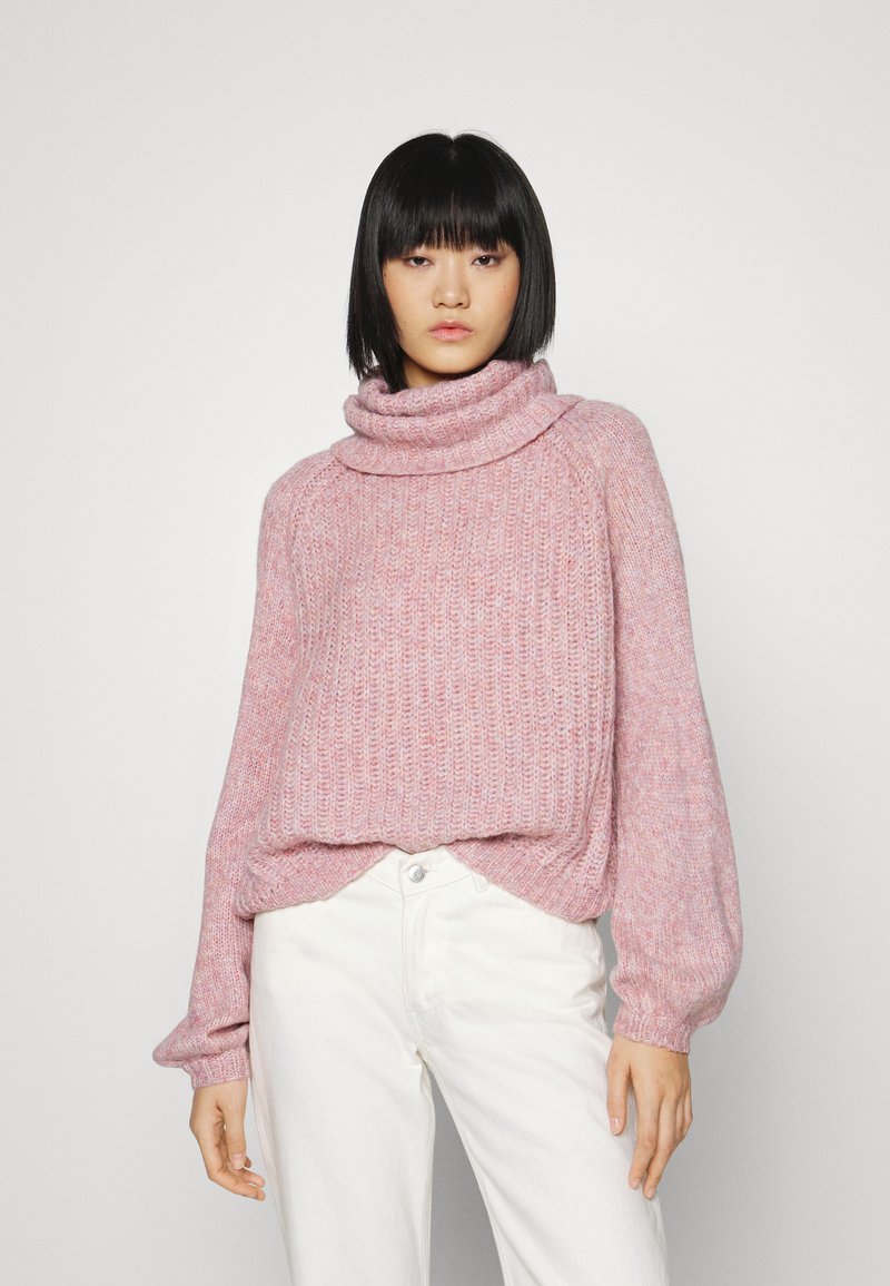 ONLY ONLSCALA ROLLNECK - Camisola - opera mauve melange