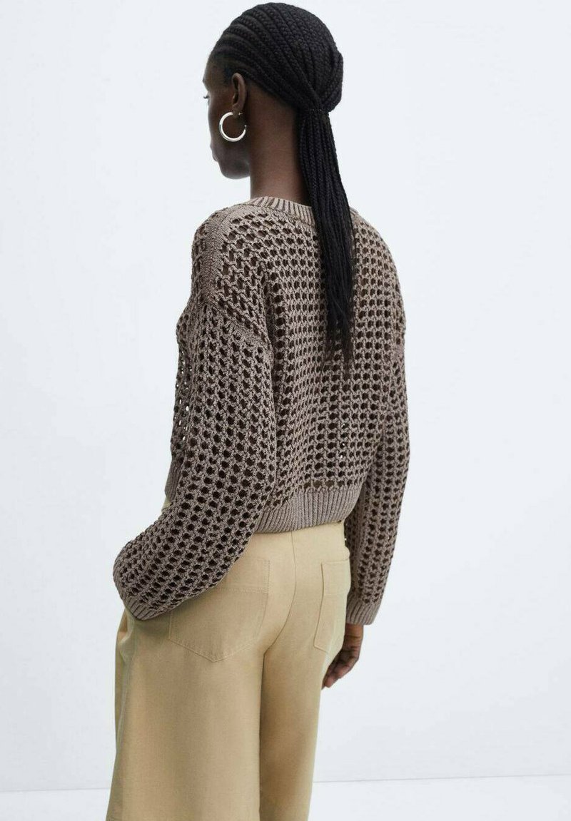 Mango REJILLA - Strickpullover - braun - Zalando.de