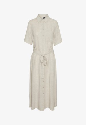 Pieces, PCPIA LINEN BLEND - Blusenkleid - birch