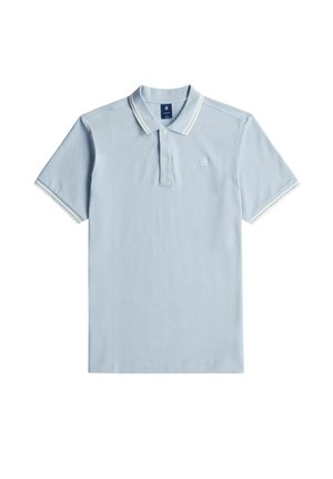 G-STAR, DUNDA SLIM STRIPE POLO S\S - Poloshirt - lt wave