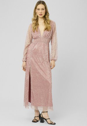 LONGUE PLISSÉE - Robe de cocktail - rose pâle