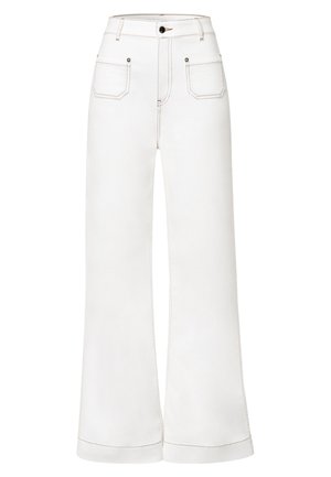 POLLIANA - Jeans a zampa - altweiß