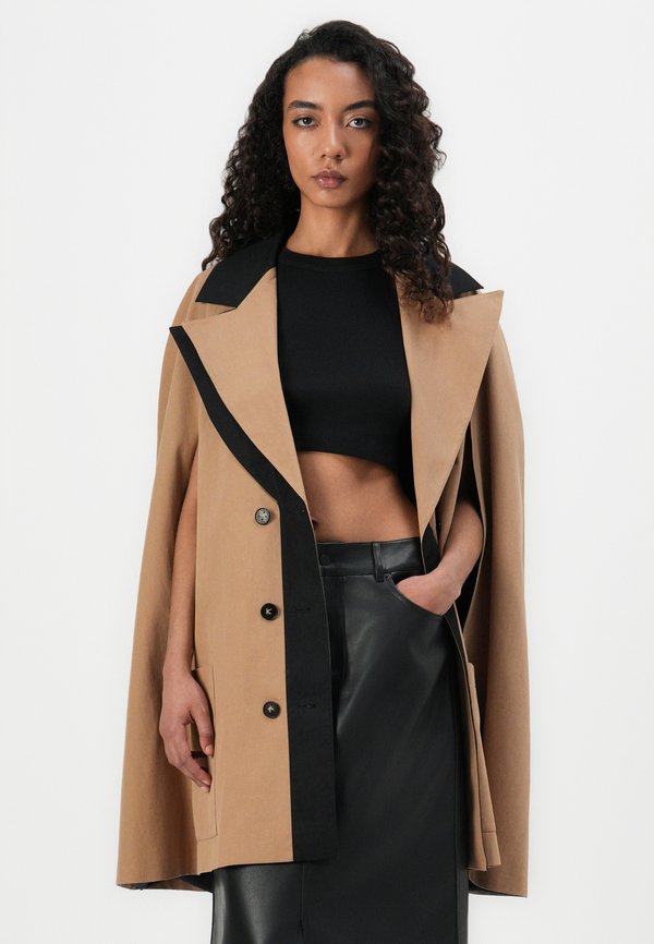 FASHION TRENCH CAPE - Short coat - nougat4