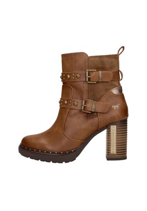 Mustang Plateaustiefelette - cognac