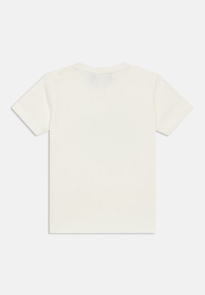 Κοντομάνικο t-shirt από βαμβάκι εκρού. Διαθέτει στρογγυλή λαιμόκοψη και λείο ύφασμα, με απλό, χωρίς διακοσμήσεις σχέδιο.