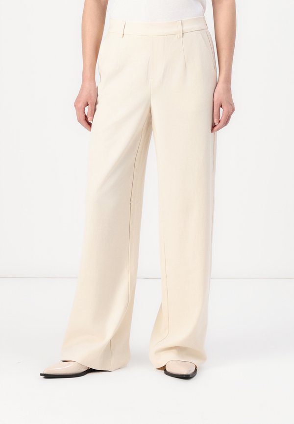 OBJLISA WIDE  - Trousers - sandshell