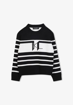 KARL LAGERFELD KIDS Striktrøje - black stone