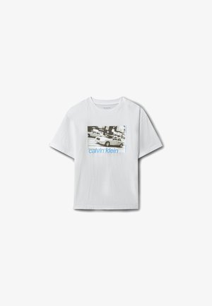 Calvin Klein Jeans, TEE - Тениска с щампа - bright white