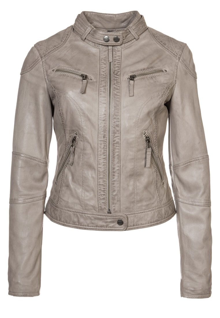 Oakwood Veste en cuir grey/gris (Seconde main) ZALANDO