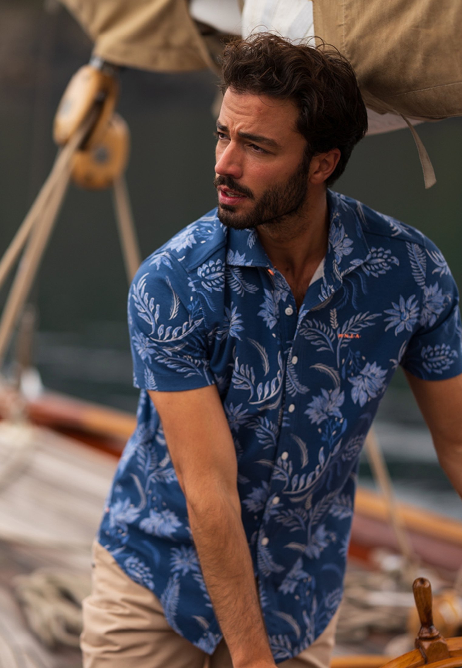 NZA New Zealand Auckland NZA - Shirt - navy sky/blue - Zalando
