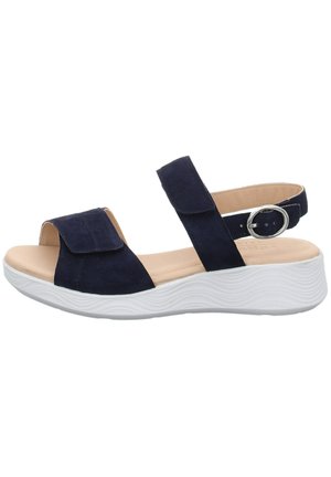 Legero SWING - Wedge sandals - blau dunkel
