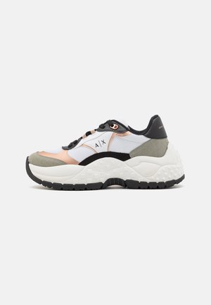 LACE UP - Sneakers low - grey/rose