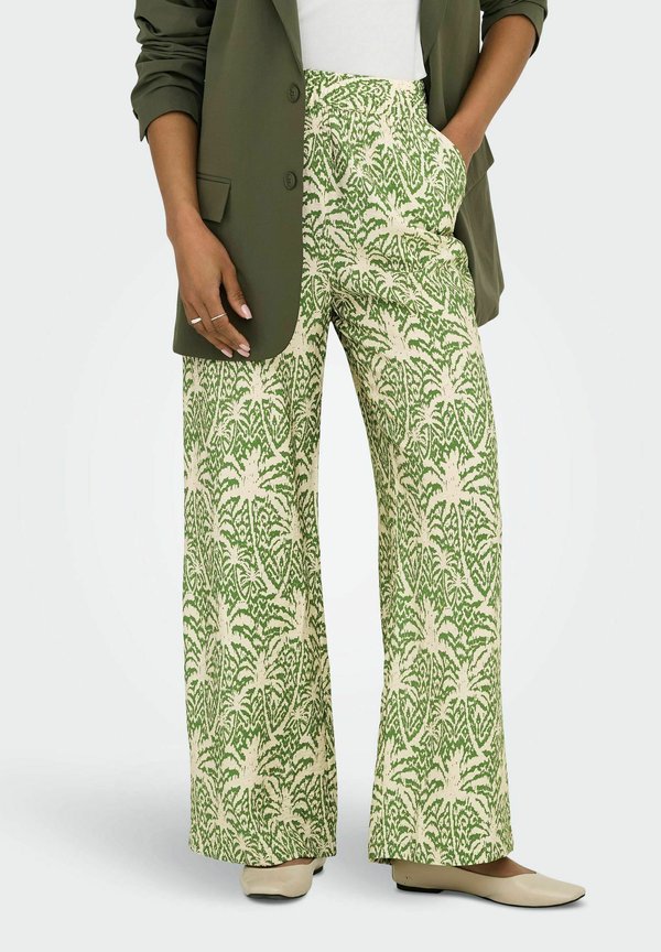 TROYA MITTLERE TAILLE GERADE GESCHNITTENER  - Stoffhose - kale