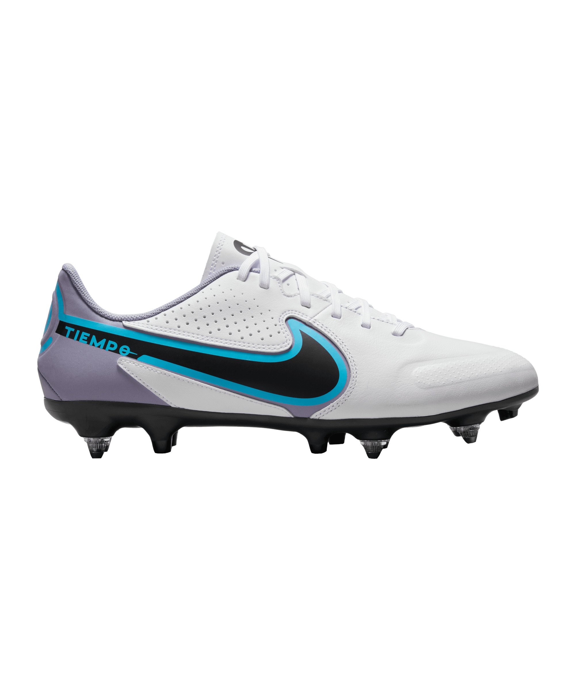 nike tiempo legend v fg white black blue