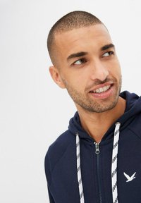 bonprix KAPUZEN - Felpa con zip - blue