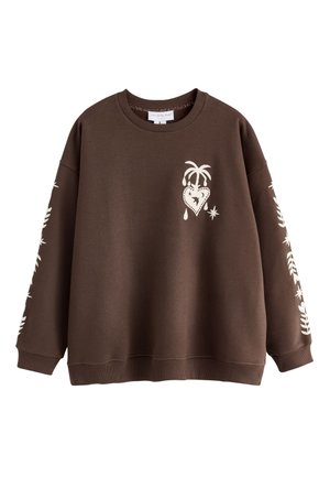 Never Fully Dressed, Sweatshirt - chocolate brown