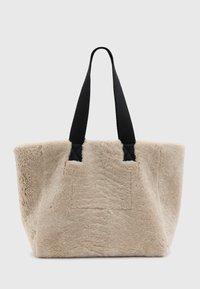 AllSaints IZZY SHEARLING - Shopping bag - taupe