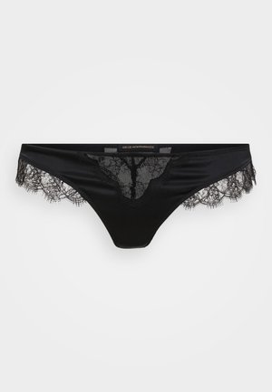 KIKI DE MONTPARNASSE INSET THONG - Perizoma - black