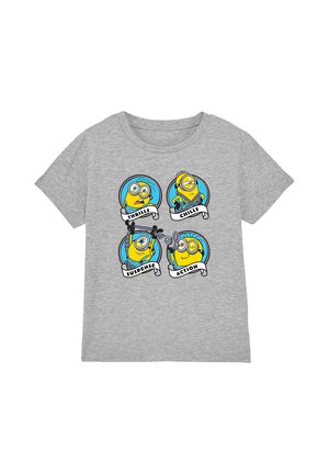 Universal Studios, MINIONS AND MONSTERS FILM CREW UNISEX - Print T-shirt - mottled light grey