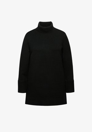 Ulla Popken LONGLINE - Strickpullover - black
