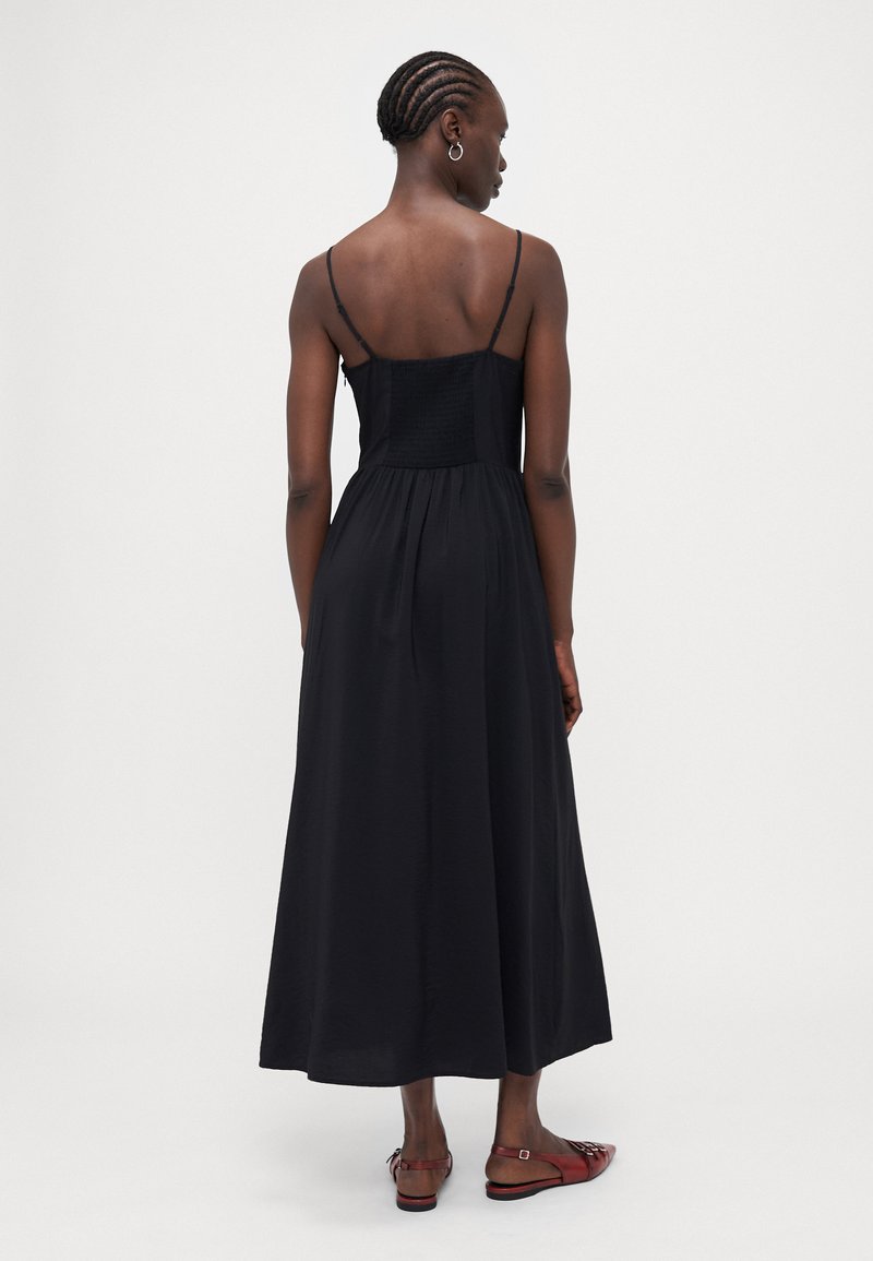 Gap Tall DROP WAIST - Maxi dress - true black/black - Zalando.ie