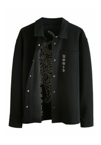 REGULAR FIT - EMBROIDERED - Marškiniai - black