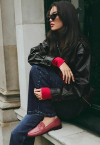 Next WIDE FIT FOREVER COMFORT PENNY - Pantofi slip-on - red