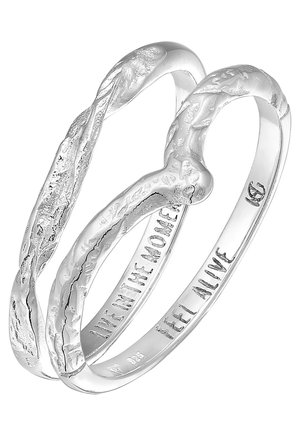 SET MOMENT FEEL ALIVE - Ring - silberfarben