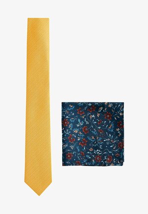 SAGE SET - Mouchoir de poche - yellow navy blue floral