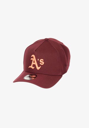 New Era, OAKLAND ATHLETICS MLB 1989 BATTLE OF THE BAY SIDEPATCH COOPERSTOWN 9FORTY A-FRAME SNAPBACK - Cap - weinrot
