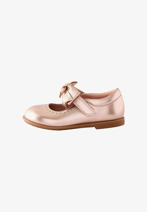 REGULAR FIT - Ankle strap ballet pumps - gold