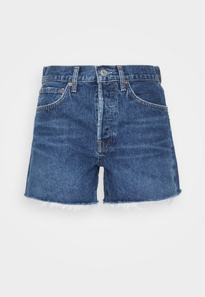 Agolde PARKER LONG SHORT - Farkkushortsit - dark blue
