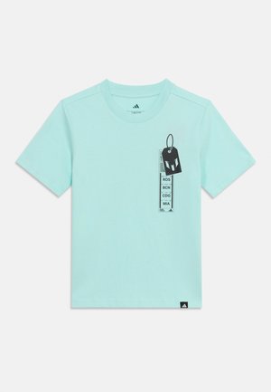 MESSI FUN GRAPHIC UNISEX - T-shirts print - semi flash aqua
