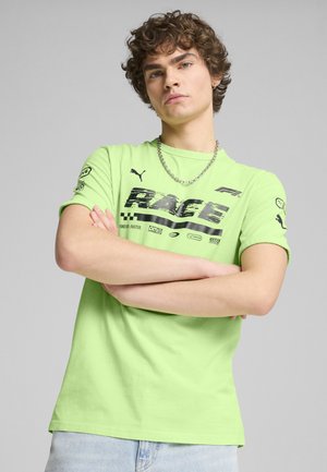 F1 GRAPHIC RINGER TEE - Nyomott mintás póló - speed green