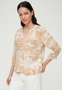 s.Oliver MIT RAFFUNG - Bluse - sandstein