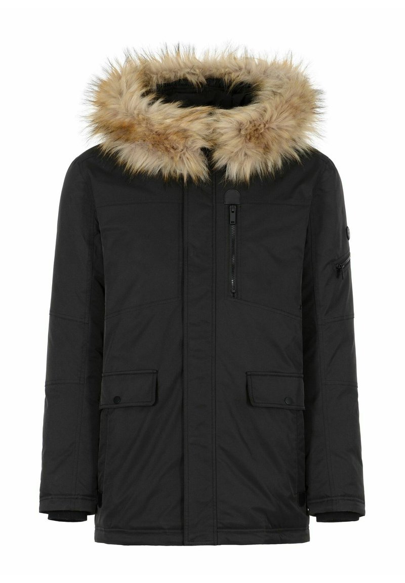 OCHNIK Halflange jas zwart