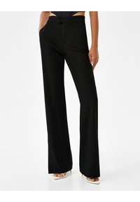 Bershka Tygbyxor - black