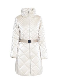 PADDED DIAMOND-QUILTED WITH BELT - Wintermantel - cappuccino