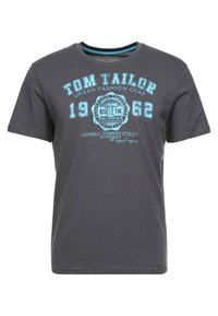TOM TAILOR LOGO  - T-shirt print - tarmac grey