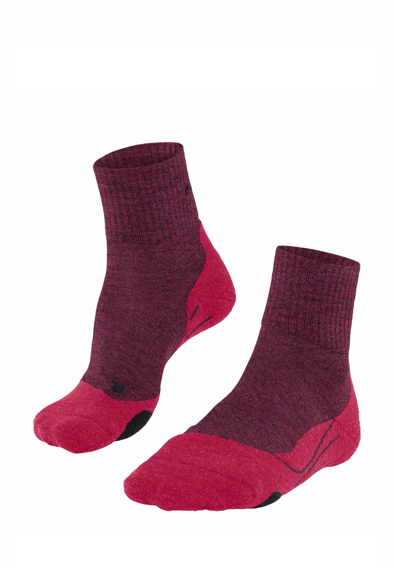 FALKE TK2 WOOL SHORT TREKKING MEDIUM CUSHIONING - Calze sportive - azalea
