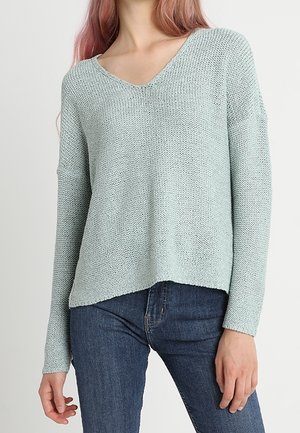 Striktrøje - light blue