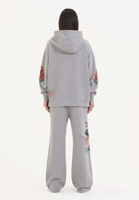Ed Hardy LOVE HARD GRAPHIC - Felpa con cappuccio - grey