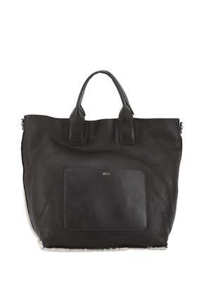 RAQUEL - Cabas - dark brown/white