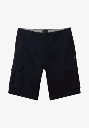 Navy cargoshorts lavet af bomuld, med to sidelommer, to cargo-lommer og lukning med knap. Simpelt, lige snit design.